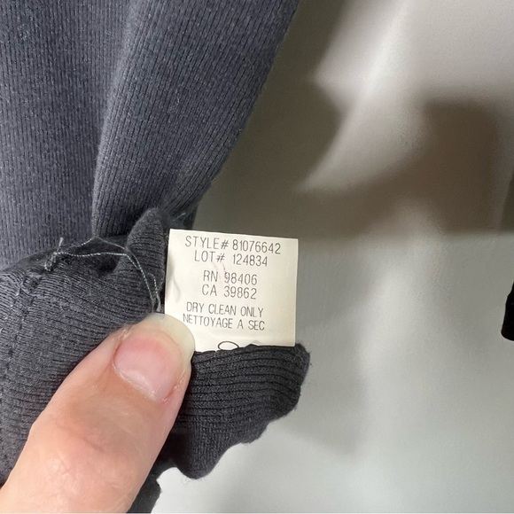 Theory Womens Size Medium Andera Turtleneck Dark Tanzanite Grey Sweater Modal - Picture 7 of 8